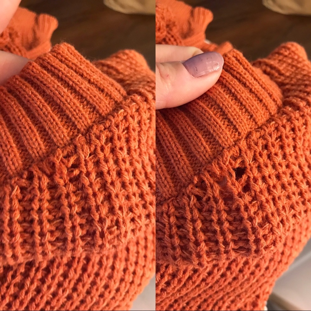 🍁 RUST KNIT SWEATER DRESS! - Picture 12 of 16